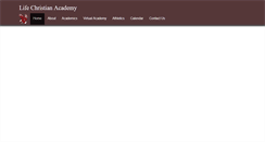 Desktop Screenshot of lifechristian-academy.com